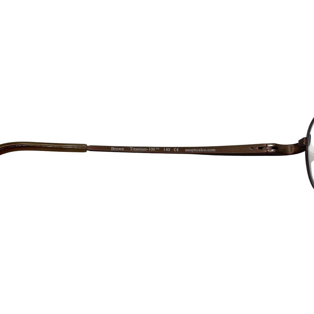 CRUZ EYEWEAR I-129 53/17/140 TITANIUM BROWN FLEX HINGE EYEGLASSES - Picture 5 of 5
